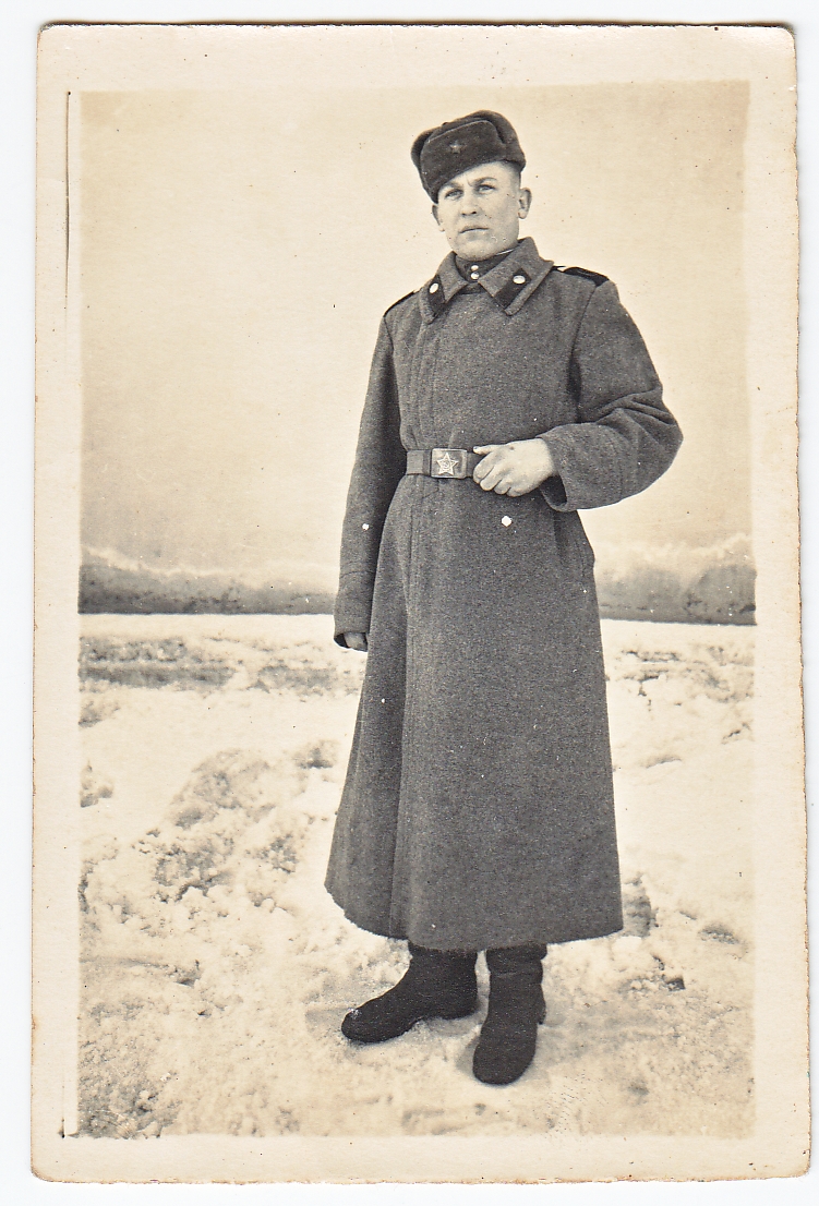 Onos Banelytės-Indrišiūnienės vyro Vaclovo draugas armijoje. Murmanskas, Rusija